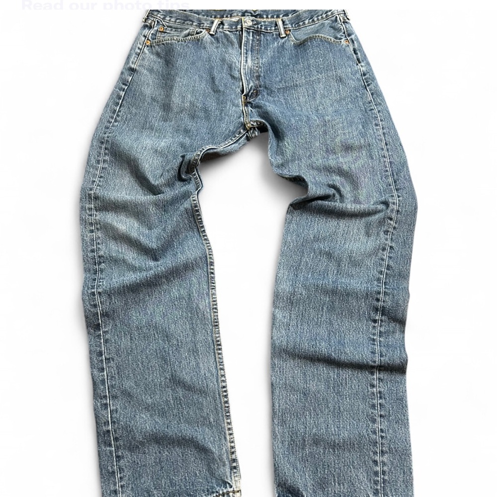 LEVI STRAUSS & CO.Original Riveted 505 Men's Straight Blue Jeans W40 L36  Exell.